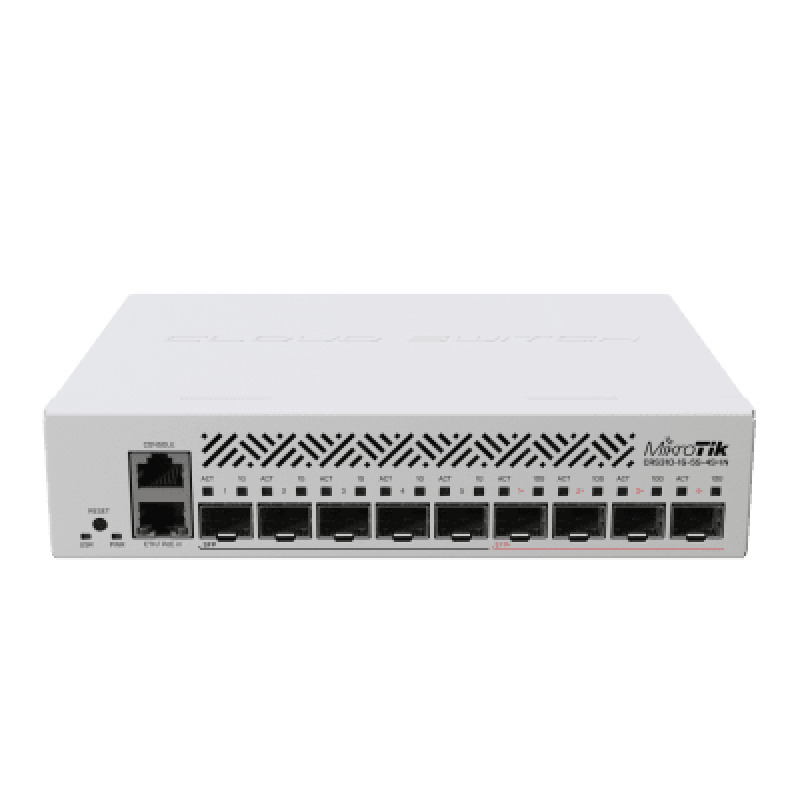 Cloud Router Switch con 1 puerto GbE/ 5 Puertos SFP/ 4 puertos SFP Ideal para Enlaces de Alto Rendimiento