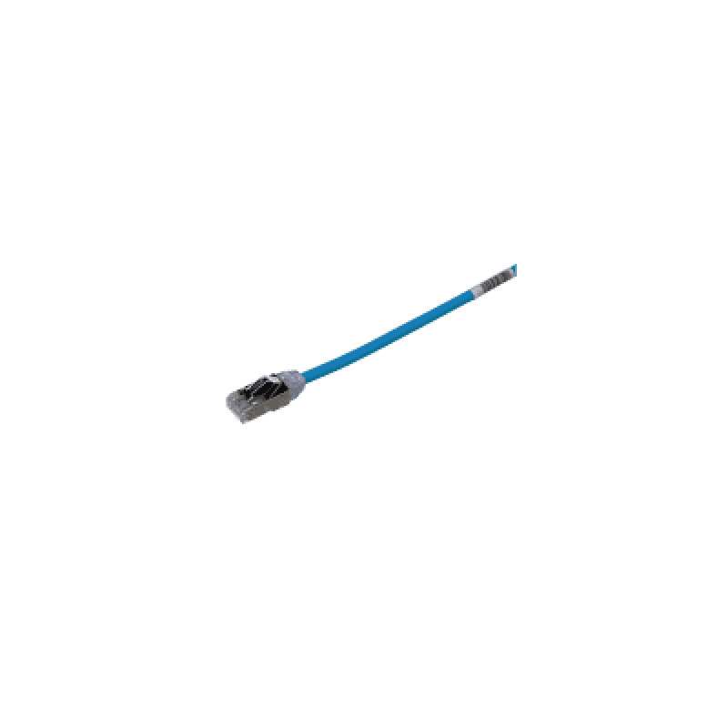 Patch Cord Cat6A Diametro Reducido 28 AWG Blindado S/FTP CM/LS0H 05 m Color Azul