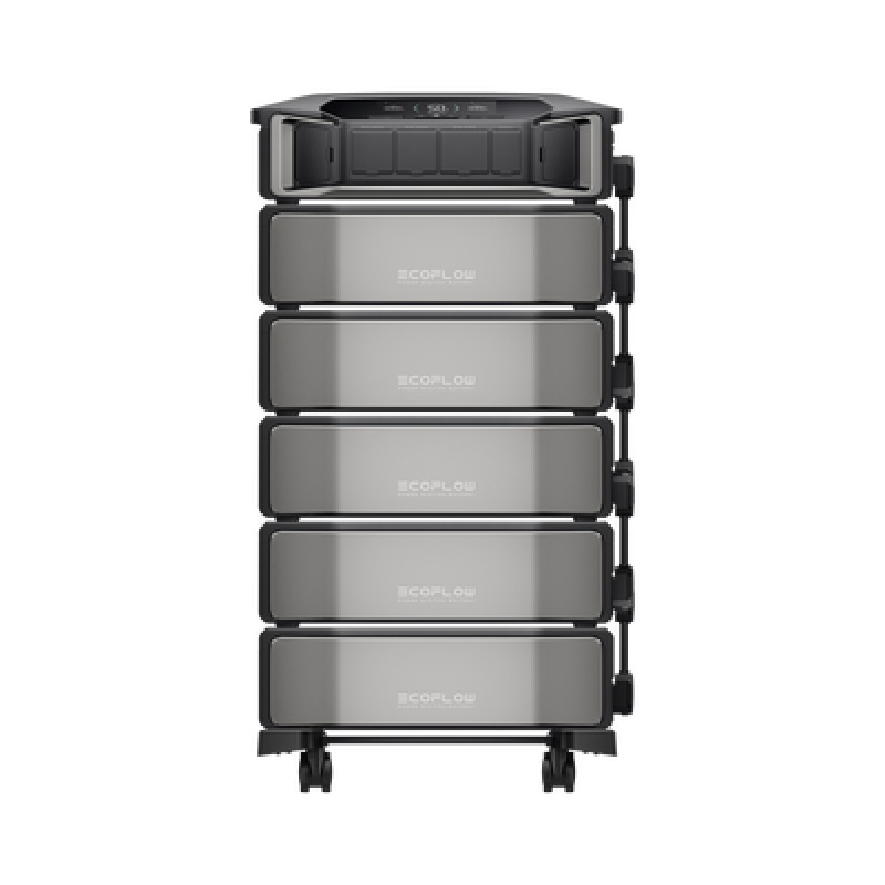 Estación de Energía Delta Pro Ultra 72kW para Respaldo Residencial Incluye Batería de Litio LFP 6kWh 30kWh Totales Sincronización para Mayor Potencia Carga Solar Hasta 4000W Capacidad de Trabajo Online 0ms