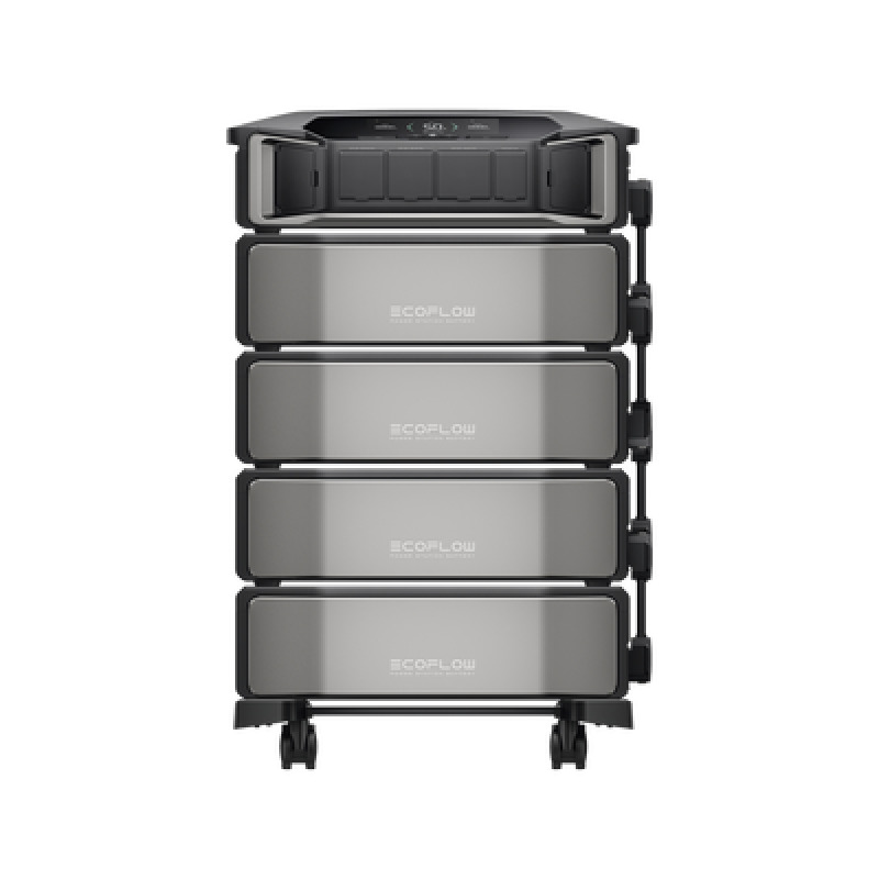 Estación de Energía Delta Pro Ultra 72kW para Respaldo Residencial Incluye Batería de Litio LFP 6kWh 24kWh Totales Sincronización para Mayor Potencia Carga Solar Hasta 4000W Capacidad de Trabajo Online 0ms