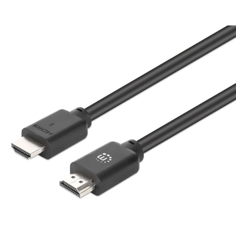 Cable Manhattan HDMI 7.5m 4K 60Hz 3D con Ethernet Contactos Chapados en Oro Doble Apantallamiento