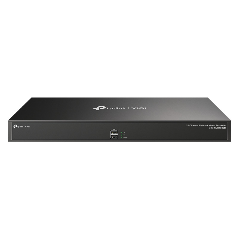 NVR TP-LINK VIGI VIGI NVR4032H 32 CANALES HDMI / VGA H.265 PLUG AND PLAY PUERTOS ETHERNET DUALES ONVIF MONTAJE EN RACK