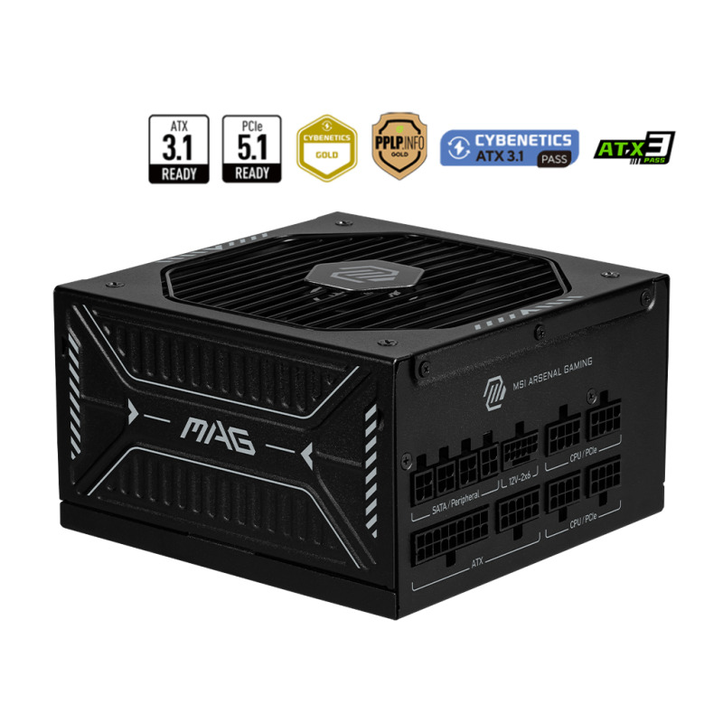 PSU MSI MAG A1000GLS PCIE5 1000W 80 PLUS GOLD FULL MODULAR