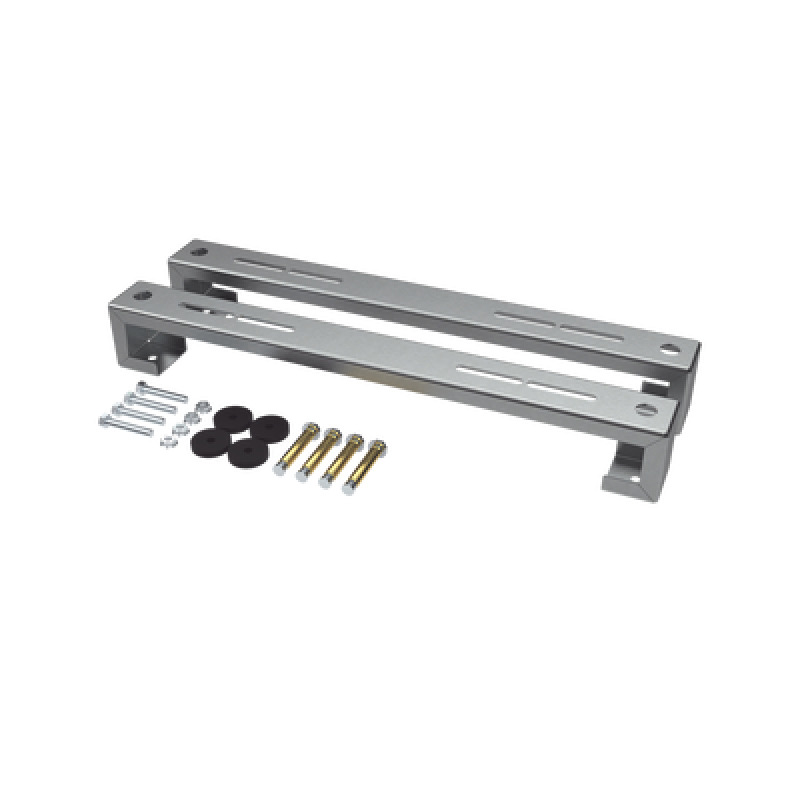 ZTMPF180 Base para piso universal ajustable para capacidades de 1 a 3 toneladas con pernos deslizables y amortiguación