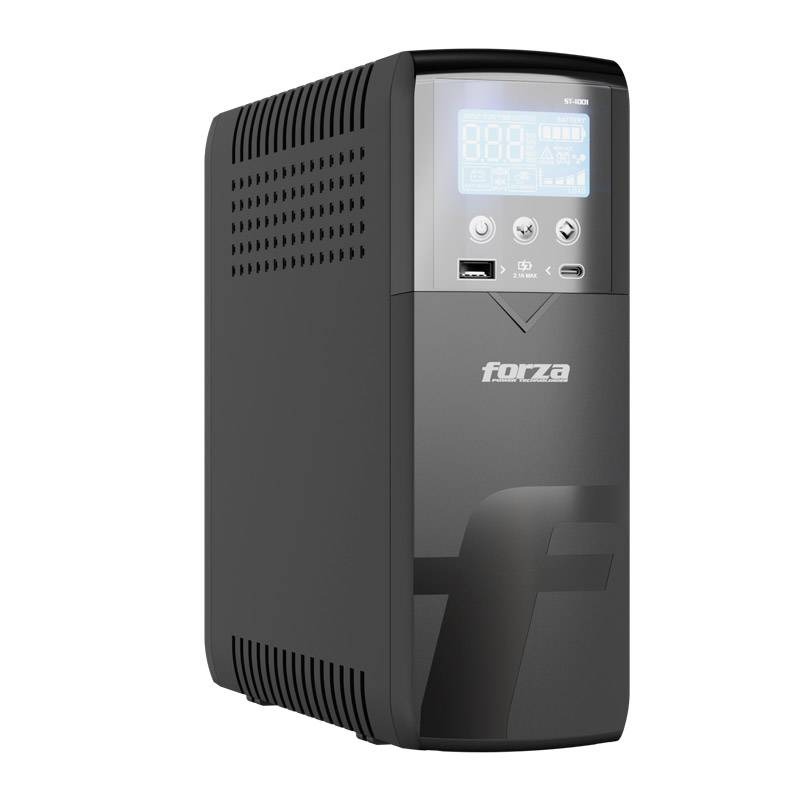 Forza - UPS - Line interactive - 600 Watt - 1000 VA - AC 110/120 V - 10-NEMA USB 1A/1C