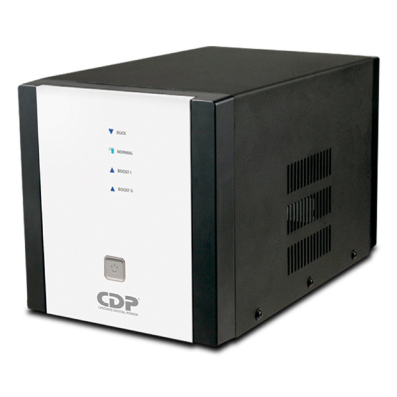 CDP R-AVR5008 - Regulador / Especial para motores y CCTV / 5000VA / 2500W / 8 Terminales de salida / 1 Terminal de salida NEMA5-20R / Retrdante a incendio