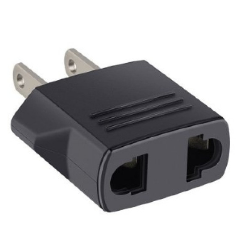 ADAPTADOR BROBOTIX DE CORRIENTE  EUROPEO A AMERICANO, NEGRO