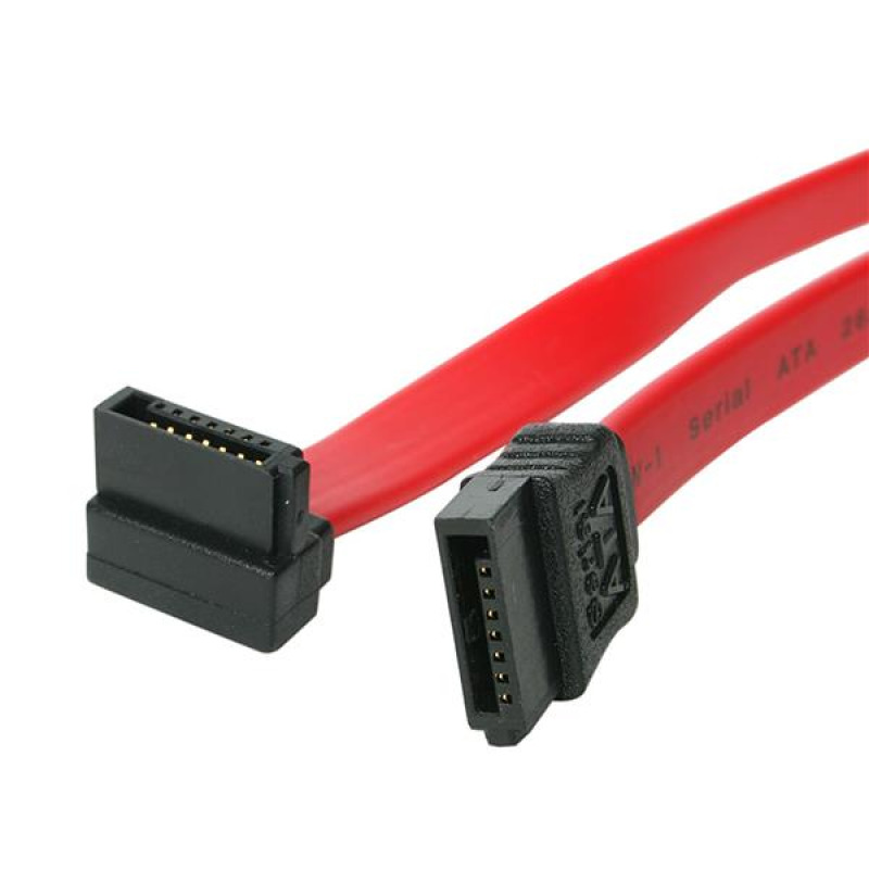 CABLE STARTECH SATA 0.45M ACODADO EN  ÁNGULO RECTO ROJO 18 IN CABLE SERIAL ATA