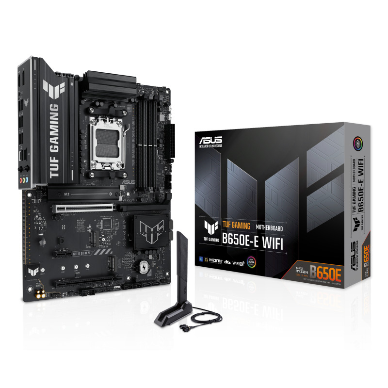 MOTHERBOARD ASUS (TUF GAMING B650E-E WIFI) SOCKET AM5,4*DDR5,HDMI,DP,PCIE-5.0,ATX