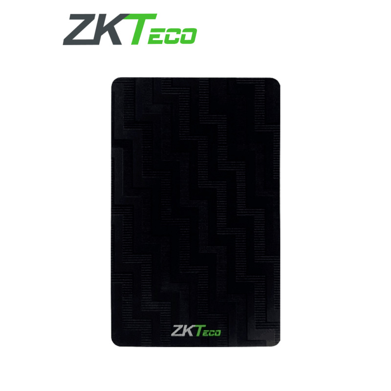 ZKTECO IDCOLORCARD - Tarjeta de proximidad ID de 125 KHZ color negra / Sin folio impreso /  Unitaria / Logo ZKTeco