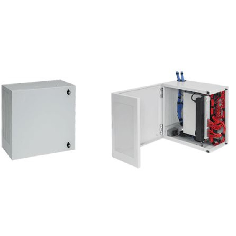 Gabinete de Montaje en Pared LBox 610 x 610 x 313 mm de Acero 6 UR Color gris