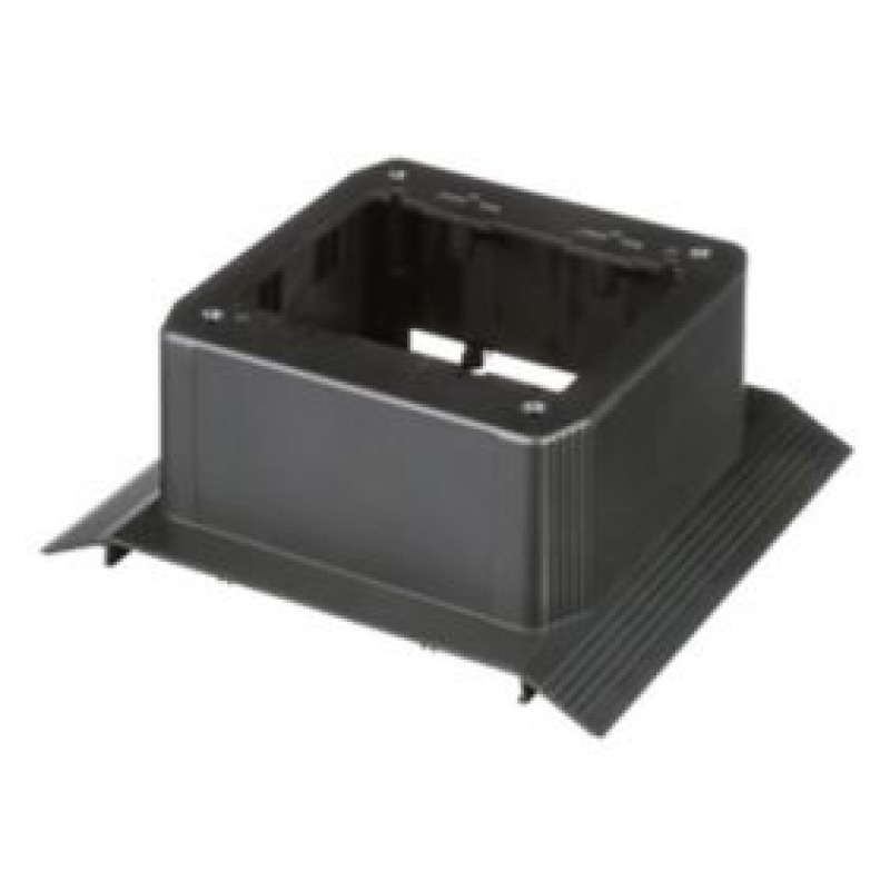 Caja de Conexión Doble Para Uso con Canaleta de Piso AFR4BCBL6 Material PVC Rígido Color Negro