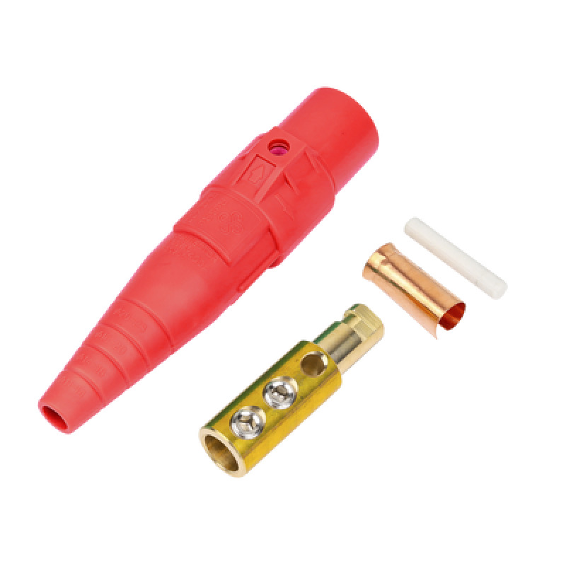 Conector camlock | 400 AMPERES | MACHO | color rojo
