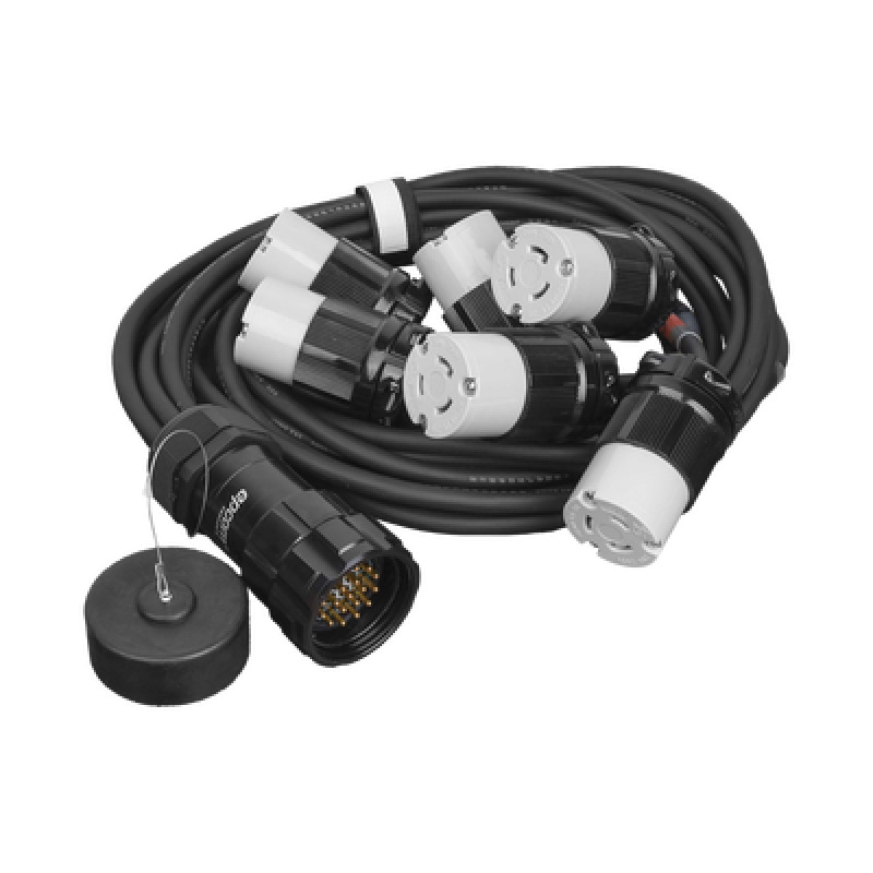 TOMACORRIENTE TIPO SOCAPEX CON DERIVACIÓN A 6 TOMAS TIPO NEMA L6