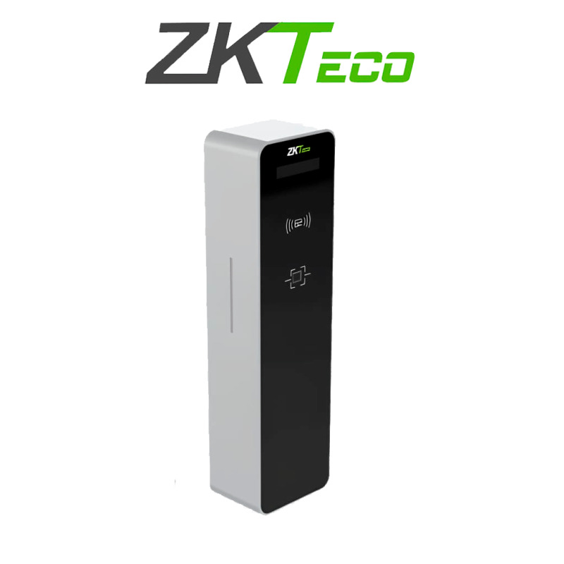 ZKTECO TBM02 - Lector de TIckets QR / Sin Contacto / Compatible con Sensor de Masa, VR10, UHF, Camaras LPRS, Lectores Biométricos / Pantalla LED / Funciones de Voz / Requiere Software para cobro ZKBIOCVPARKLPR2 / Requiere Modulo TBM01