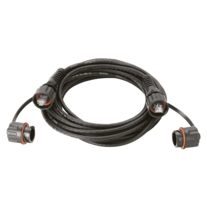 Patch Cord Cat6A IndustrialNet UTP Con Plug Industrial y Tapa en Cada Extremo 1 Metro