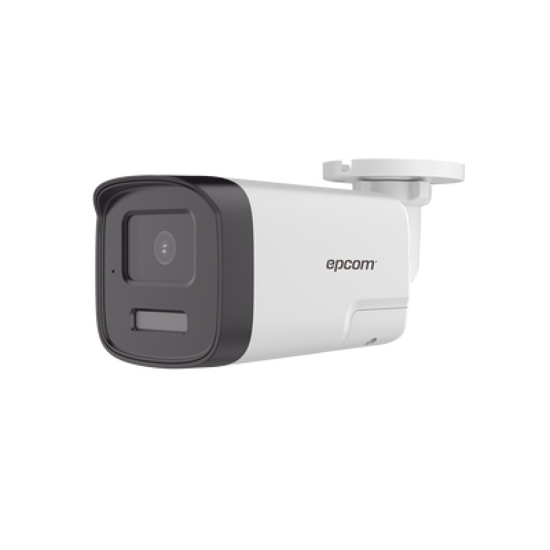 Audio Bidireccional  Dual Light  ColorVu Bala TURBOHD 4K 8 Megapixel / Lente 28 mm / 30 mts IR EXIR  20 mts Luz Blanca / Micrófono y Bocina Integrado / Exterior IP67 / Metal / dWDR