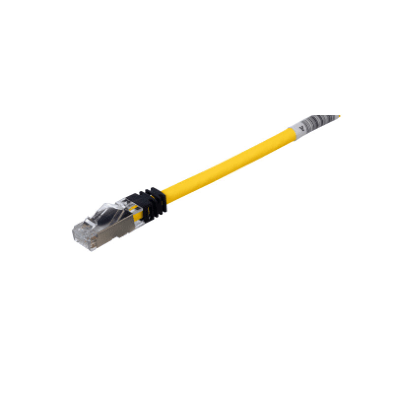 Copper Patch Cord  Cat 6A  Yellow S/FTP