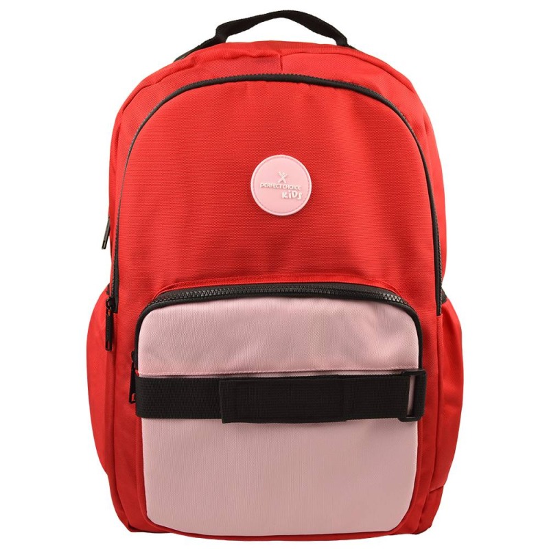 Mochila escolar Perfect Choice para niños Loopy color Rojo