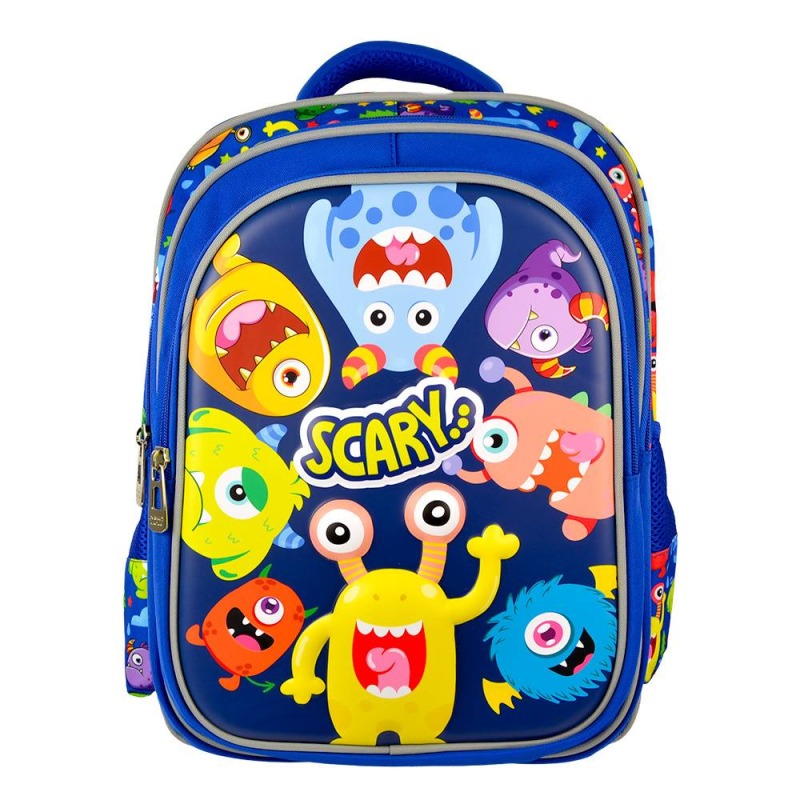 Mochila escolar Perfect Choice para niños Kiddo diseño de Monstruos