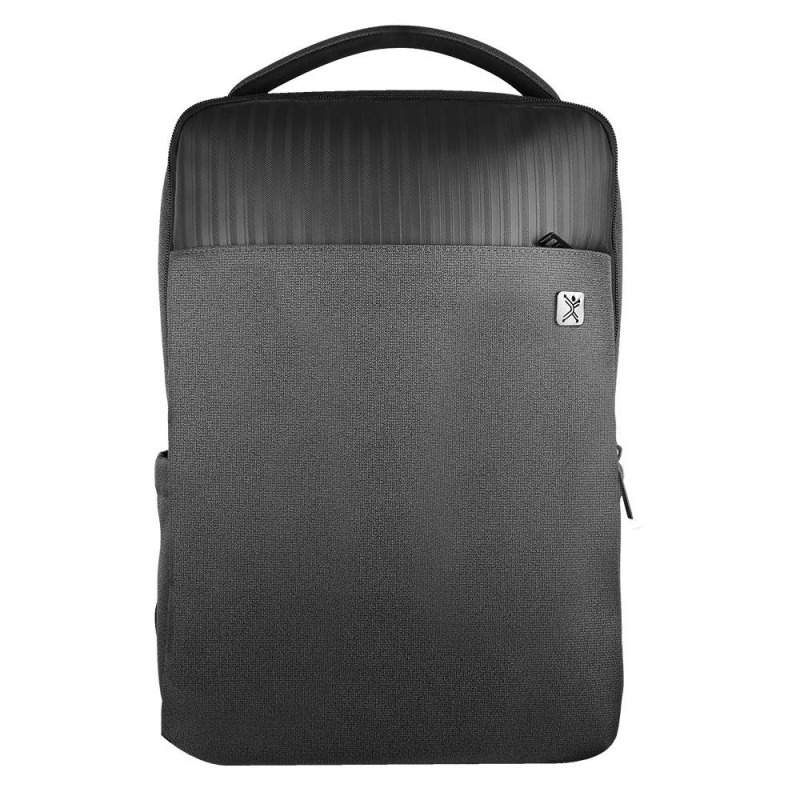 Mochila Perfect Choice para laptop diseño elegante Branston color Negro