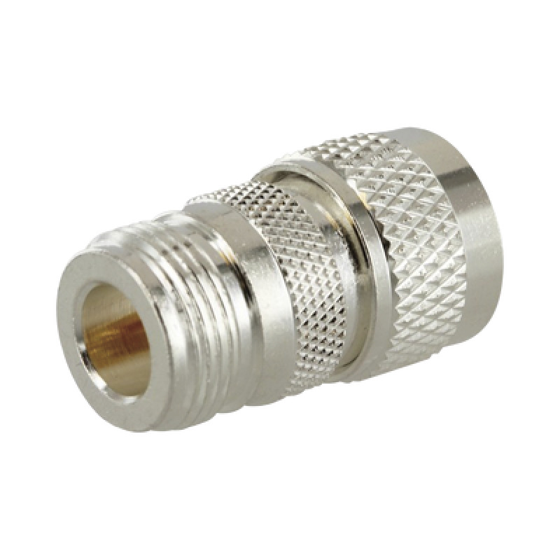 Adaptador en Línea de Conector N Hembra a UHF Macho PL259 Plata/ Oro/ Teflón