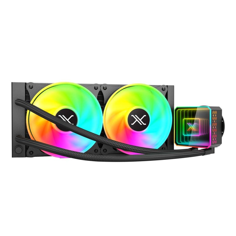 VENTILADOR P/CPU XZEAL (XZCO412B) XZ-412 VOSTOK, 240MM, ARGB, NEGRO, ENFRIAMIENTO LIQUIDO