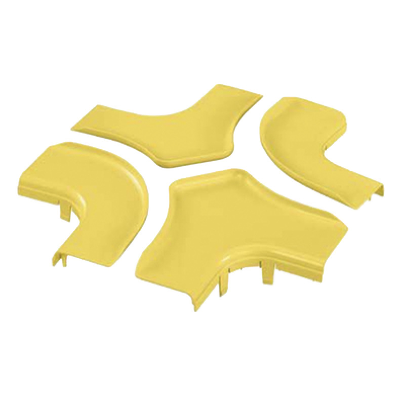 Tapa Para Accesorio de 4 Vías Horizontal FRFWC6X4LYL Para Canaletas FiberRunner 6X4 Color Amarillo