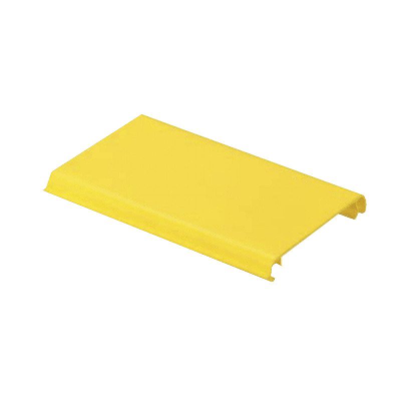 Tapa Con Bisagra a Presión Para Canaleta FiberRunner FR4X4YL10 de PVC Rígido Color Amarillo 3 m de Largo