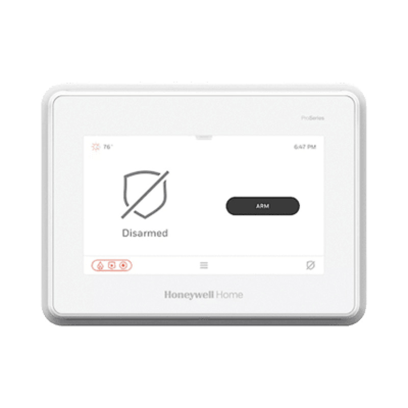 Sistema de Alarma con Pantalla Touch de 7 Compatible con sensores Inalambricos DSC Bosh 2GIGITI y Serie 5800 agregando el modulo PROTAKEOVR1