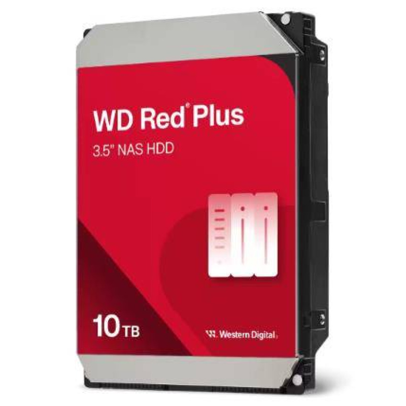 DISCO DURO INTERNO WD RED PLUS 10TB 3.5 ESCRITORIO SATA3 6GB/S 512MB 7200RPM 24X7 HOTPLUG NAS 1-8 BAHIAS  WD100EFGX