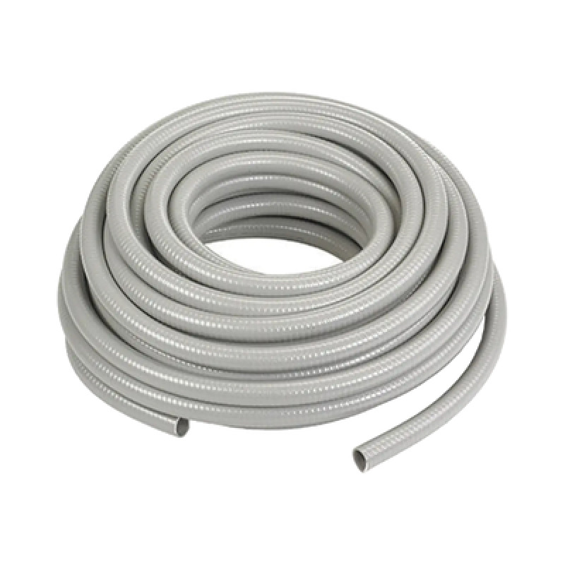 Manguera hermética flexible tipo PolyTuff no metálica gris de 1 y 100 pies Uso comercial/industrial