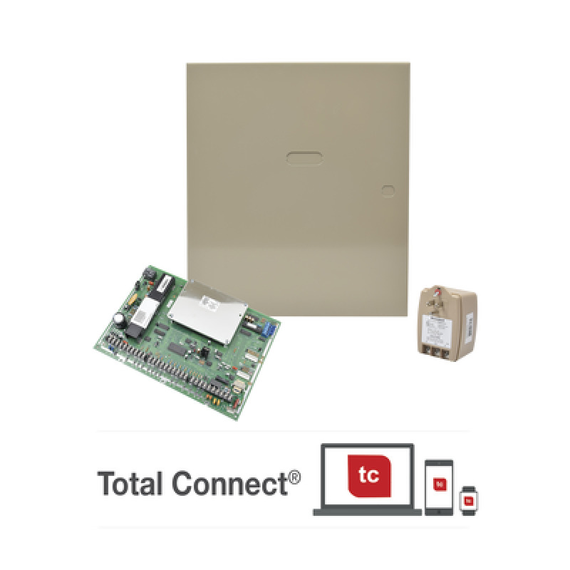 Panel de Alarma Hibrido 8 Particiones Hasta 250 Zonas Intrusión Compatible con AlarmNet y Total Connect