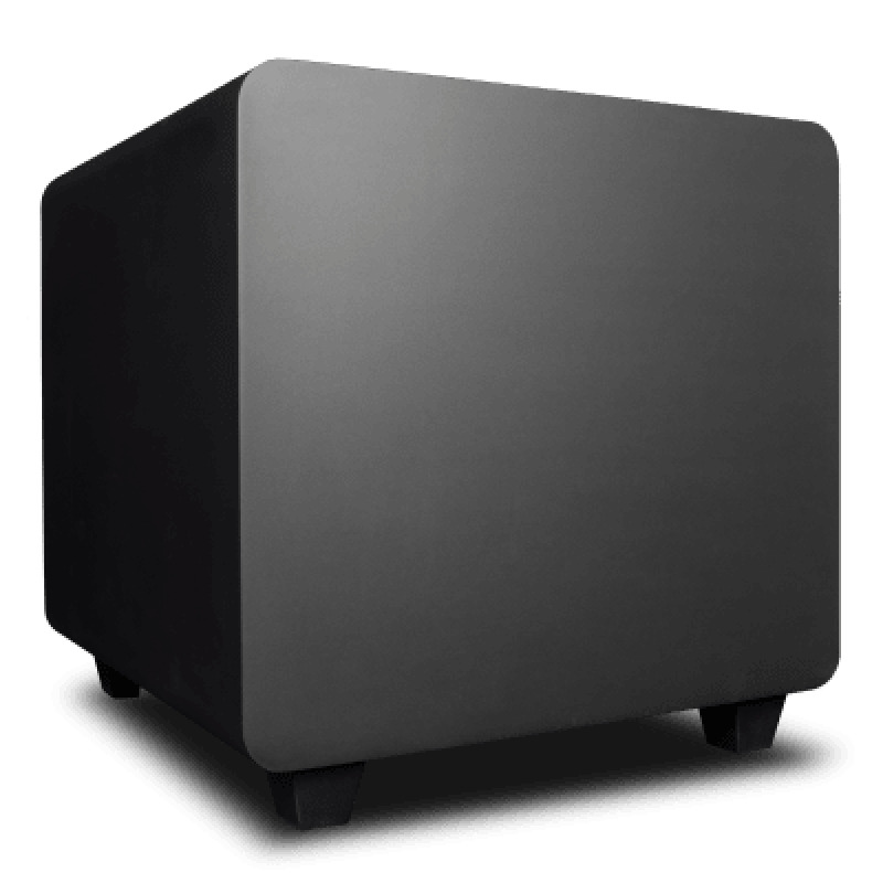 Subwoofer de baja emisión con controlador de 10 amplificador interno de 300 W negro