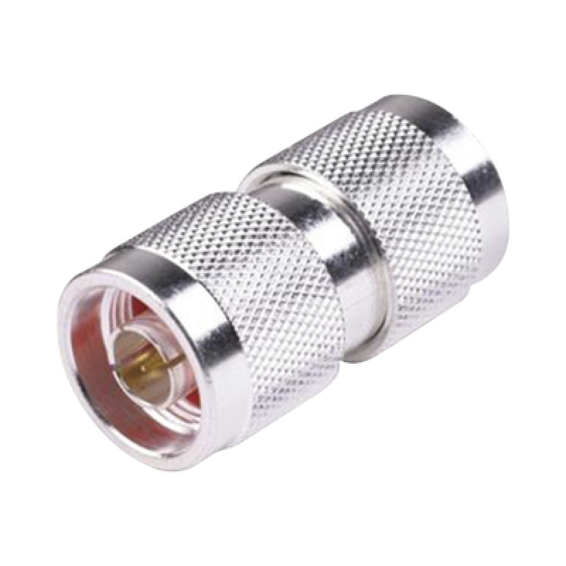 Adaptador Barril en Línea de Conector N Macho a N Macho Plata/ Oro/ Teflón