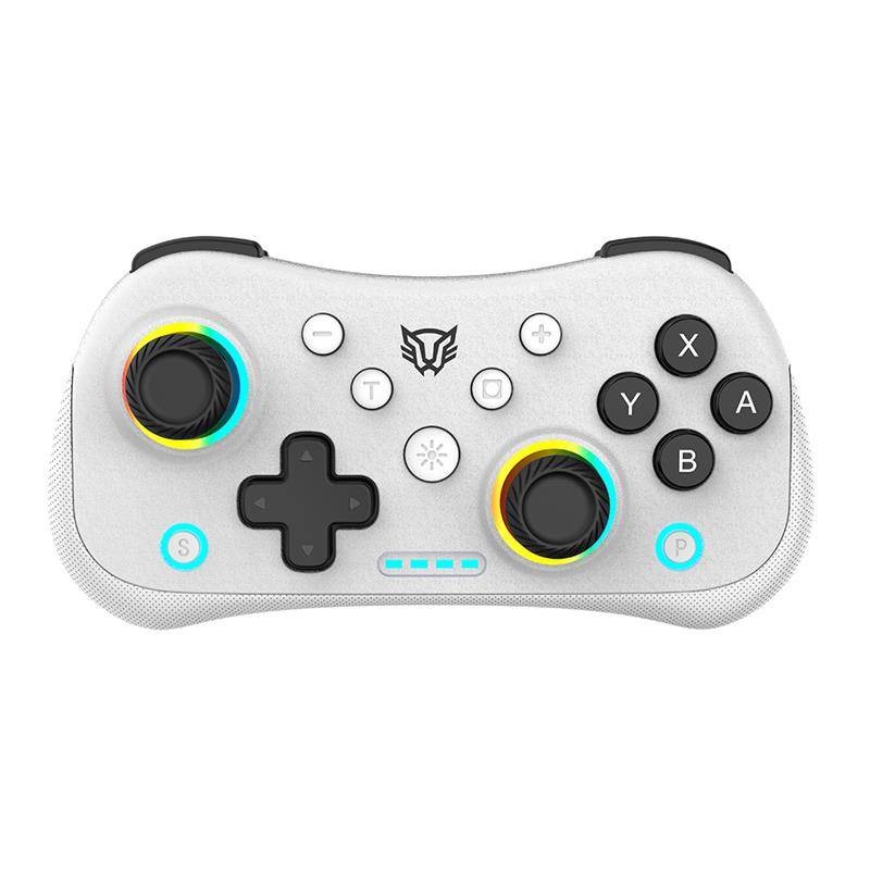 Control Balam Rush Pocket G555 Azender Blanco inalambrico Bluetooth Android Nintendo Switch PC iOS RGB