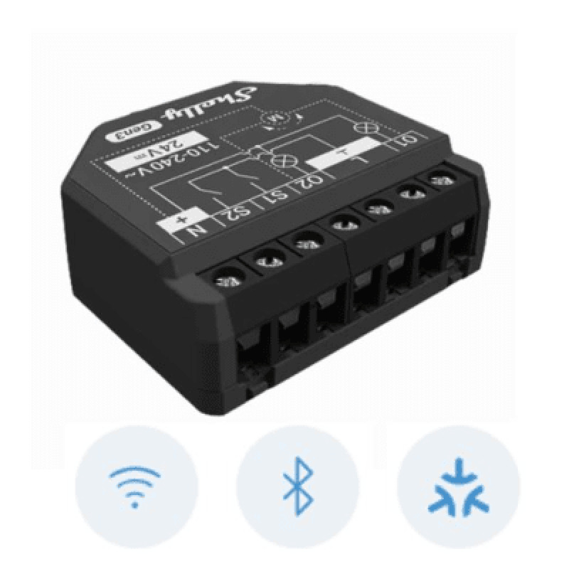 Apagador inteligente Wifi 24 / 2 canales  Para apagador doble / 10A por canal / Compatible con asistentes de voz